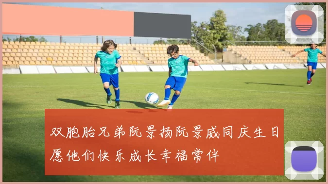 双胞胎兄弟阮景扬阮景威同庆生日愿他们快乐成长幸福常伴